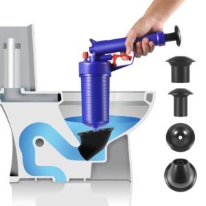 Air Power Drain Blaster gun High Pressure Powerful Manual sink Plunger