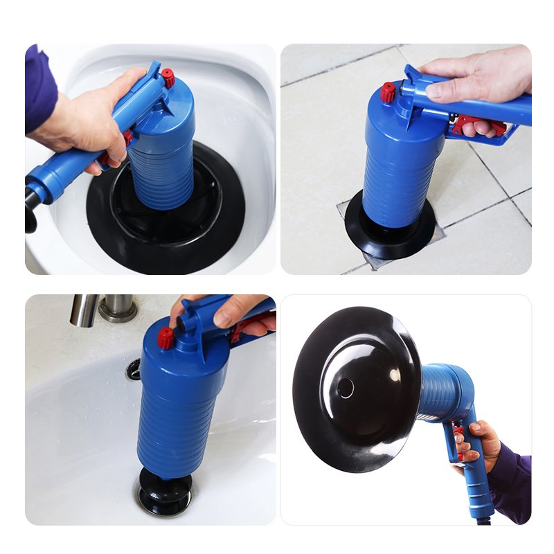 Air Power Drain Blaster gun High Pressure Powerful Manual sink Plunger – Image 5