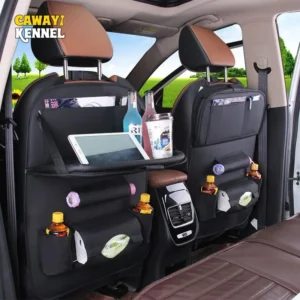 Leather Car Back Seat Organizer